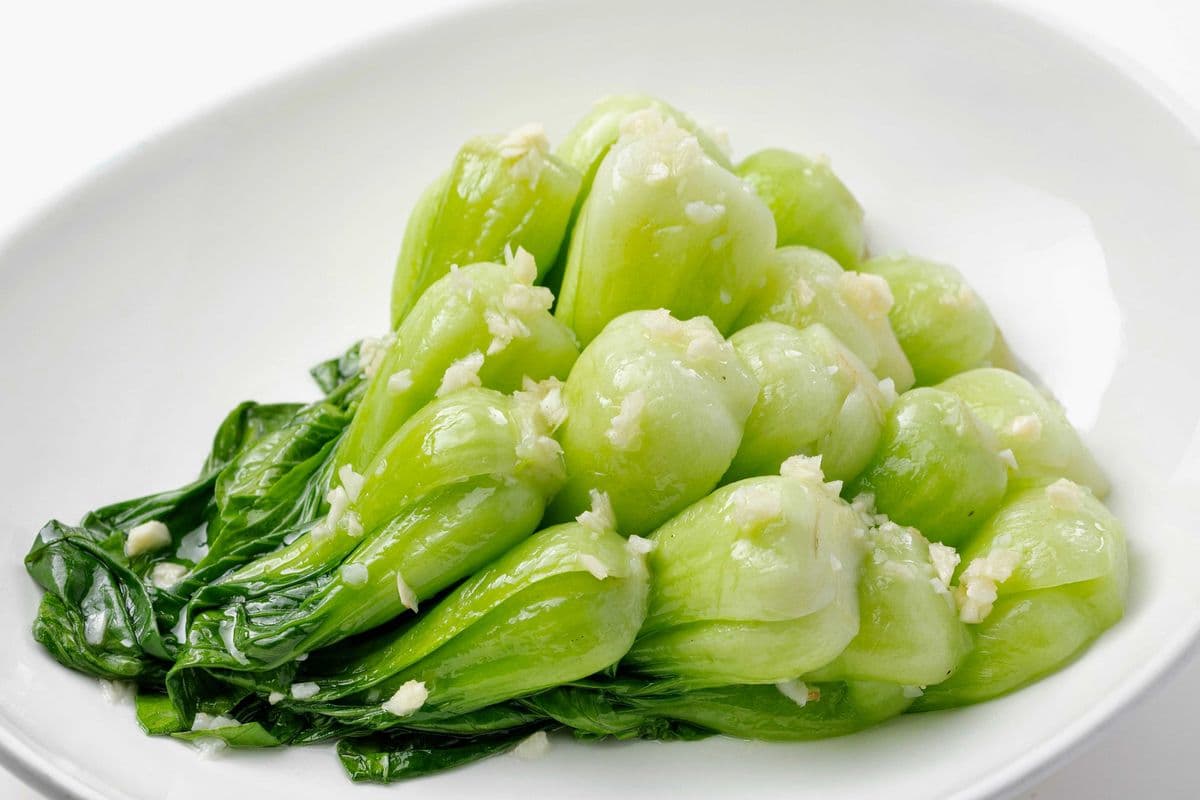604. Baby Shanghai Bok Choy Stir Fried with Minced Garlic