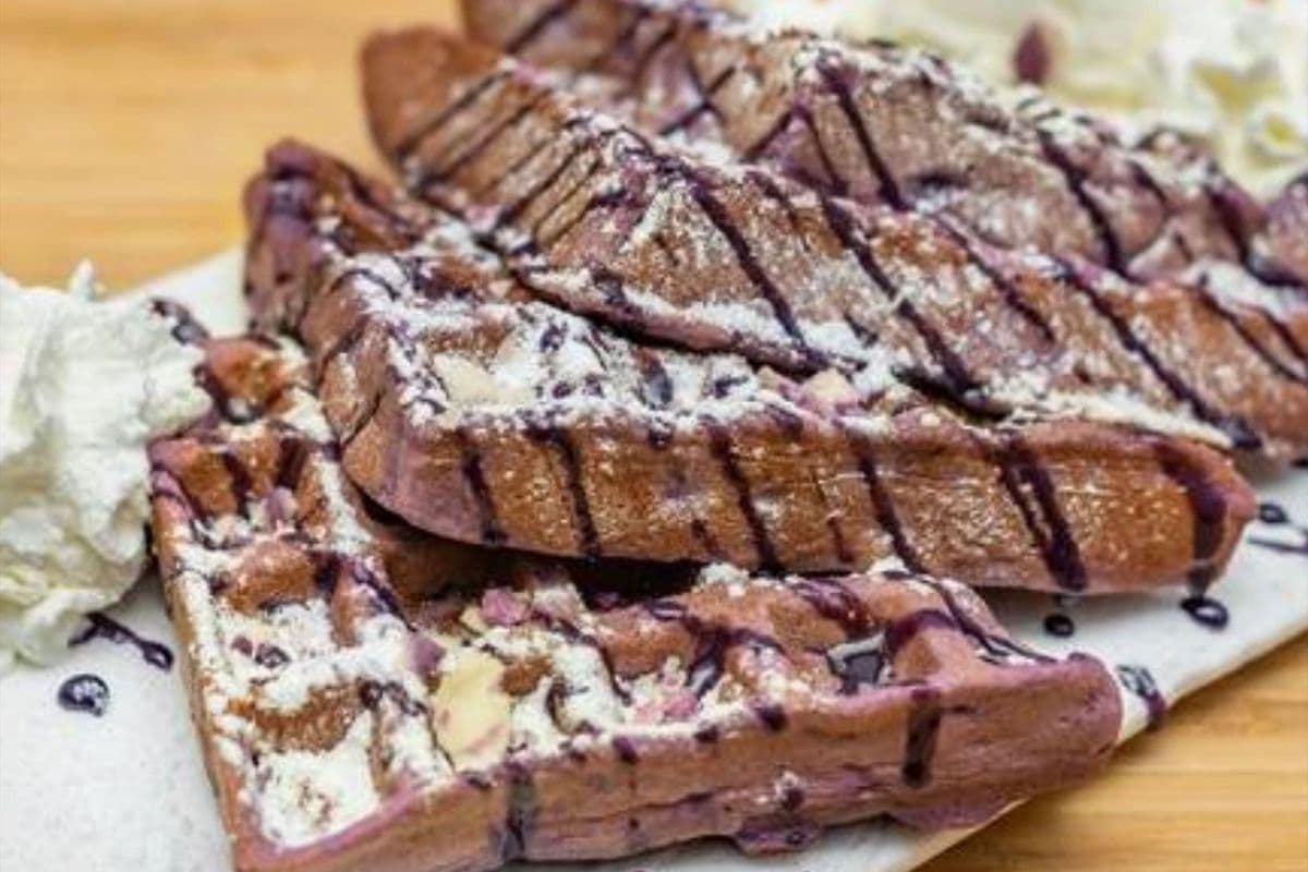 Ube Mochi Waffle