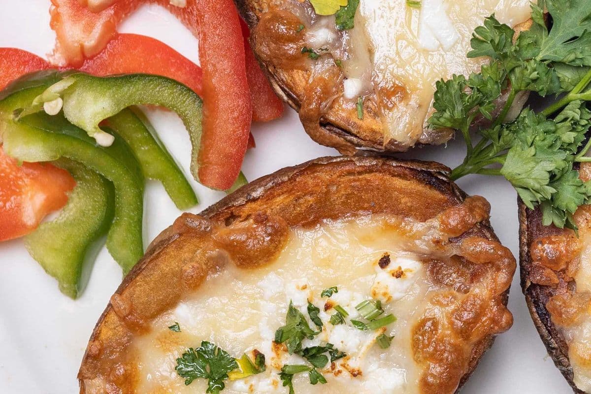 Feta Oregano Potato Skins