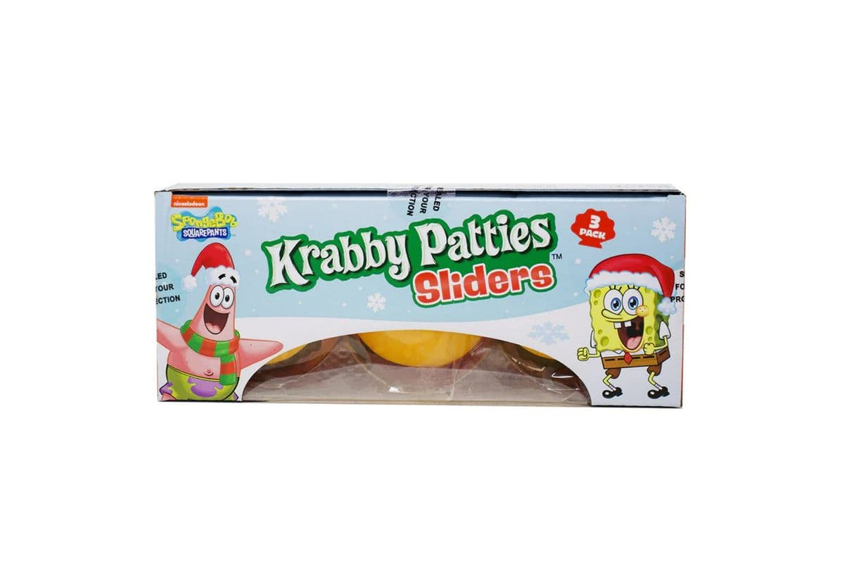 Krabby Patty Christmas Sliders Box (3 Pack)