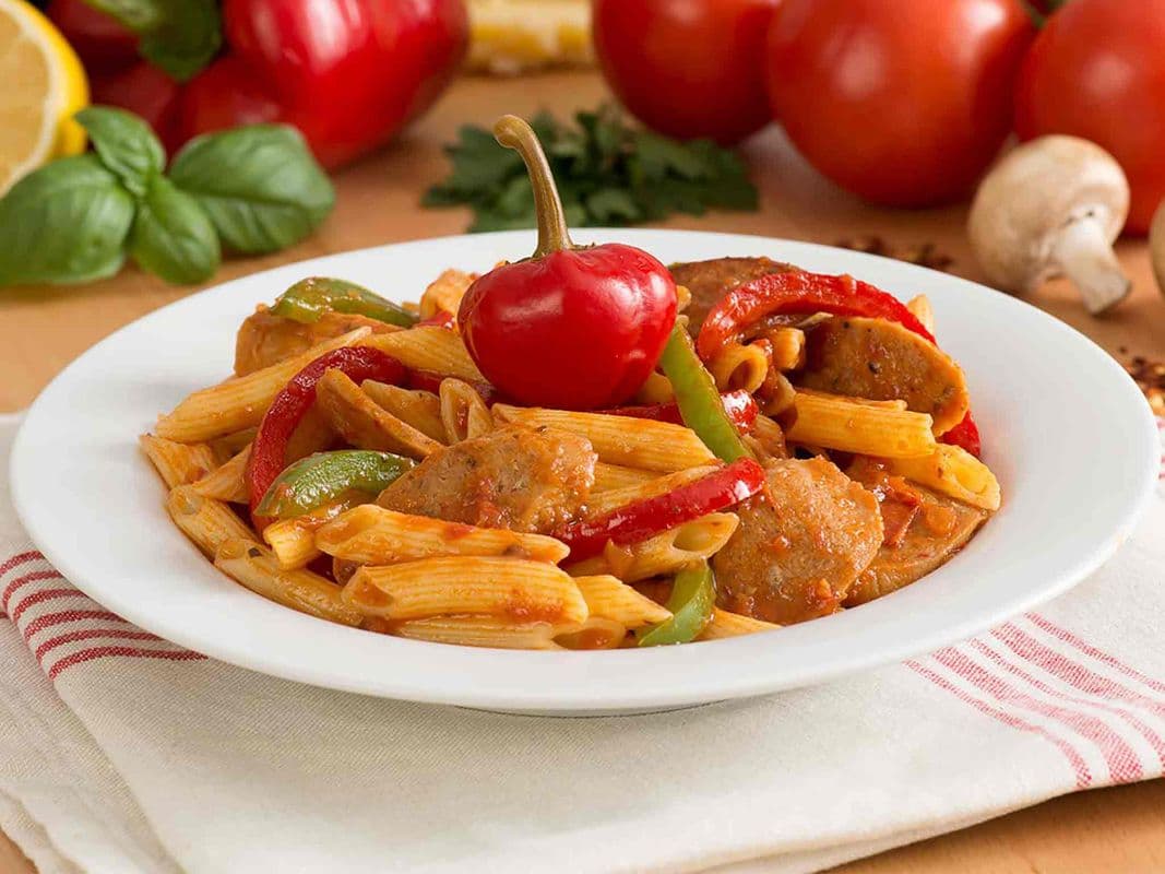 Sausage And Peppers Penne