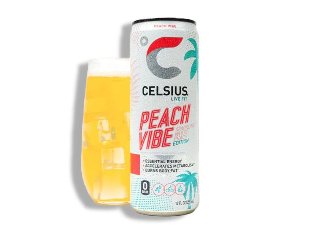 Celsius Energy Peach Vibe (D)