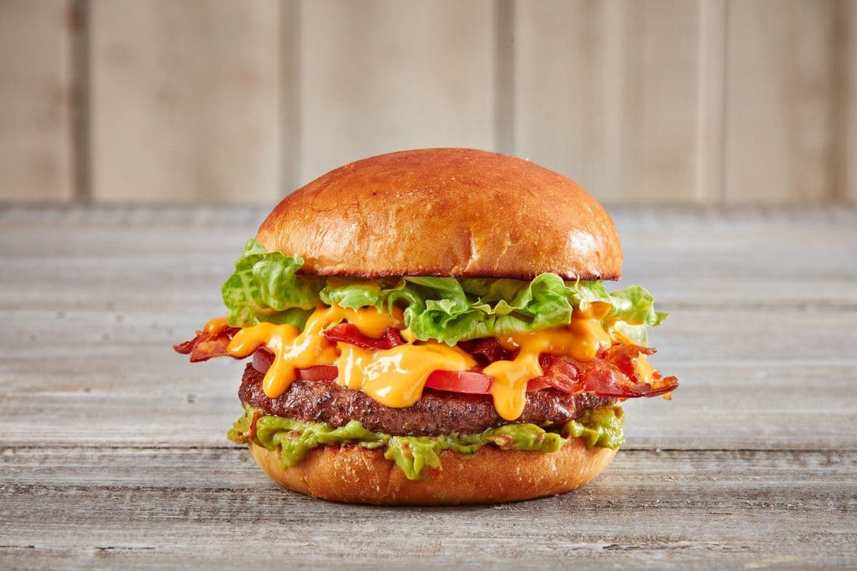 Queso Bacon Burger Combo