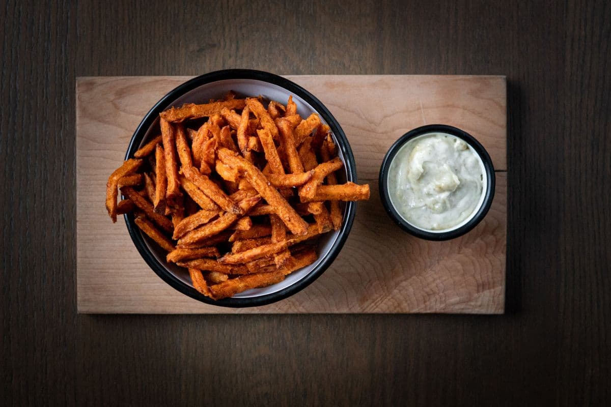 Sweet Potato Fries with Jalapeno Aioli