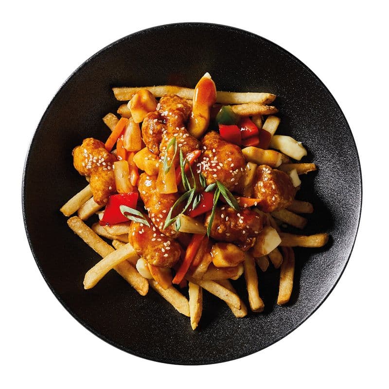 Poutine Poulet Général Tao / Chicken General Tao Poutine / Poutine de Pollo General Tao