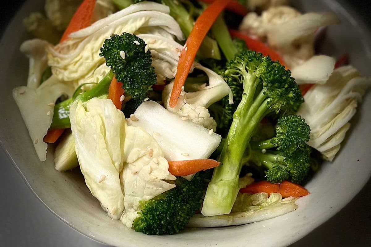 76. Fried Mixed Chinese Greens