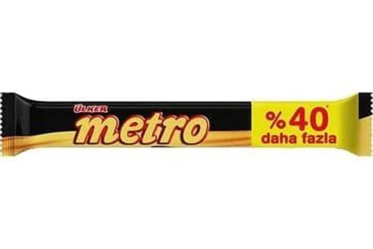 ULKER METRO Nougat Caramel Chocolate Bar Bag %40 BIGGER 50gr