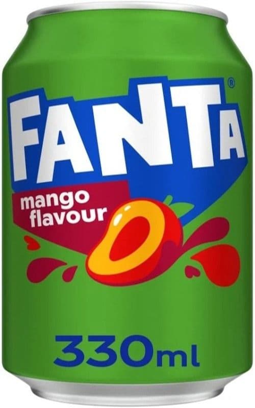 Fanta Boisson Gazeuse Mango 330ml/ Fanta Sparkling Beverage Mango 330ml