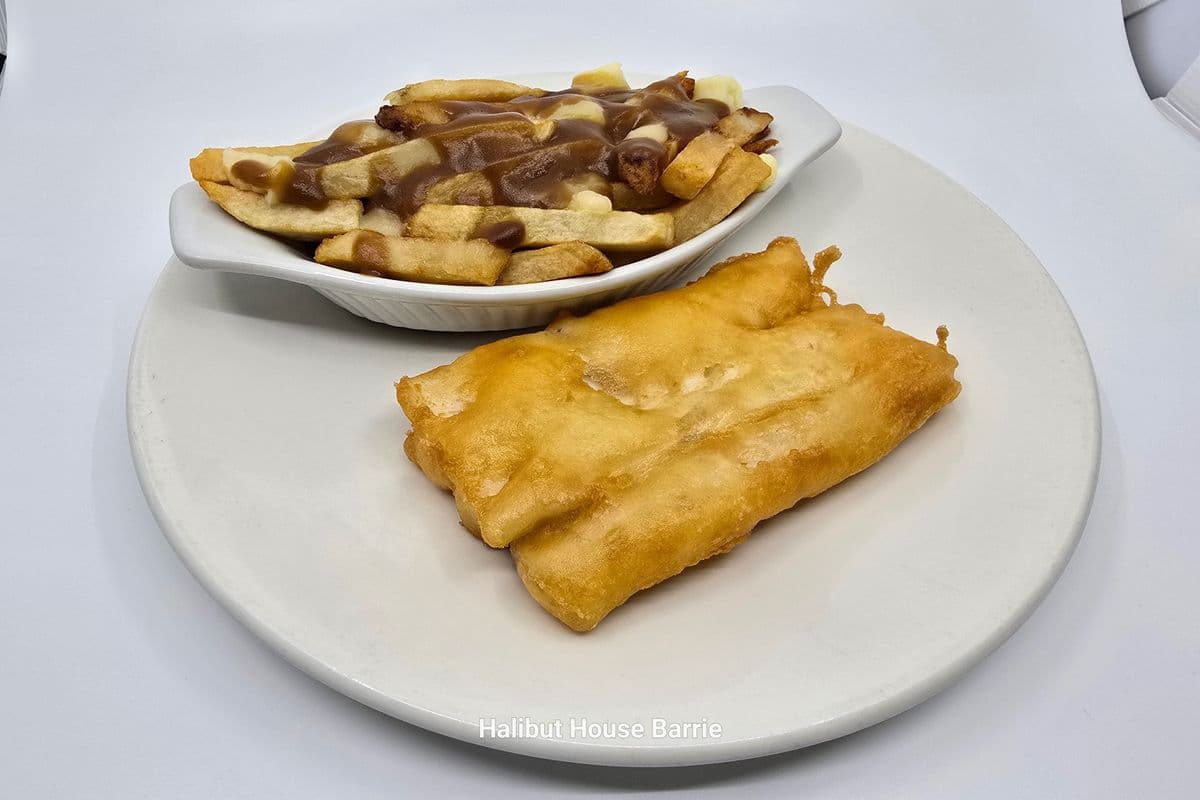 Cod with Poutine