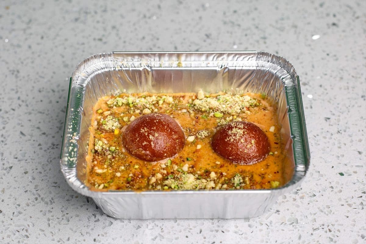 Gulab Jamun with Rabri