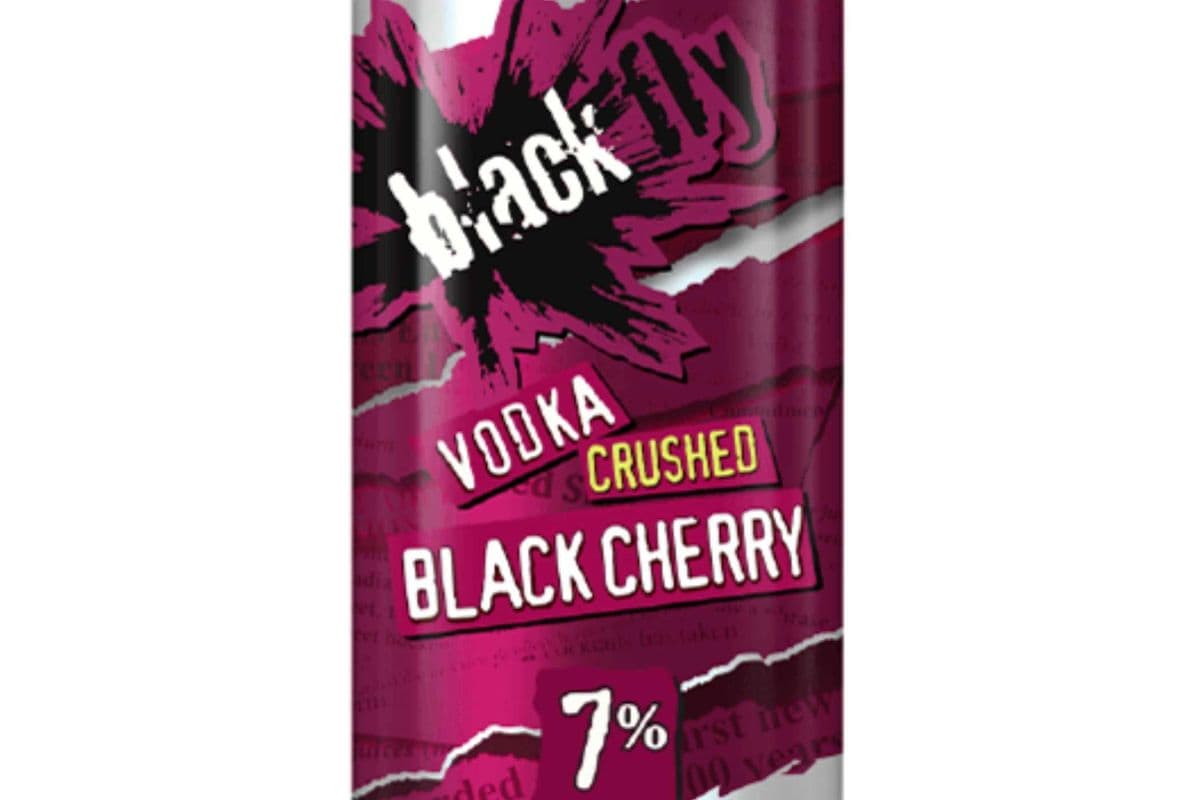 Black Fly Vodka Crushed Black Cherry (1 x 473 ml Can)