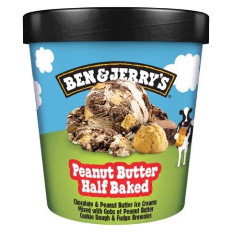 Ben & Jerry's Peanut Butter Half Baked Ice Cream 473 mL