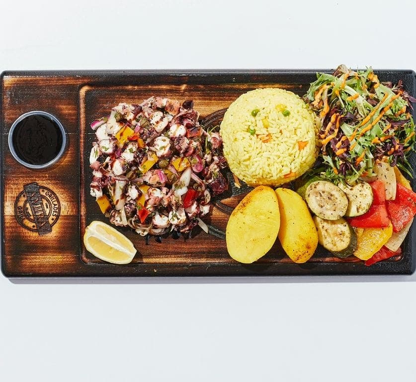 Pieuvre Grillée Plate