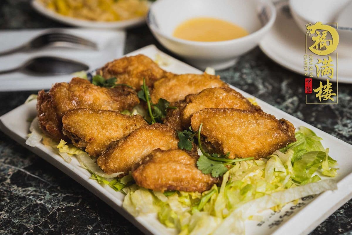 2. Deep-Fried Chicken Wings (8 pcs)