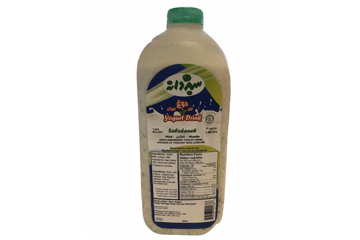 Sabzdaneh Mint Yogurt Drink Doogh (1.89L)