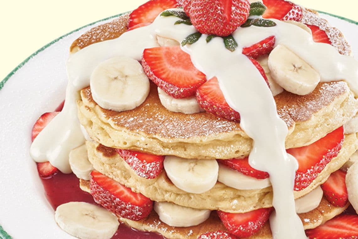 Pancakes fraises-bananes