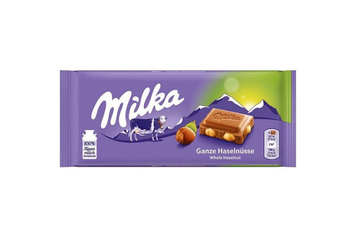 Milka Hazelnuts Chocolate Bar (100 gr)