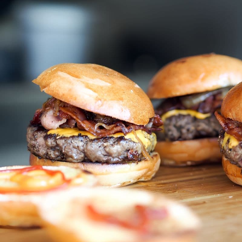Krystos signature beef burger
