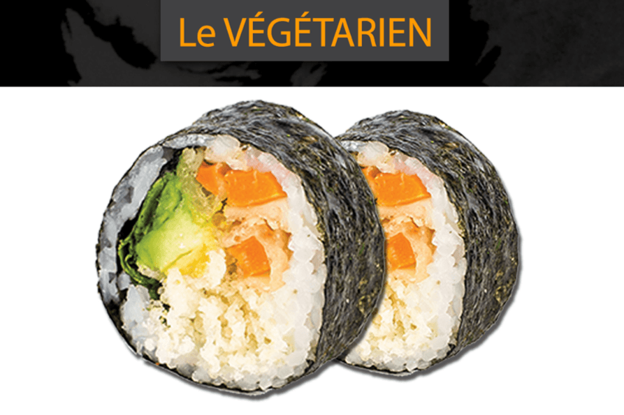 Rouleau de maki végétarien / Vegetarian Maki Roll