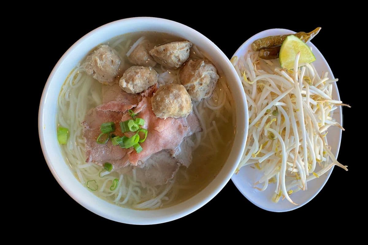 27. Soup Noodle with Rare Beef and Beef Balls
