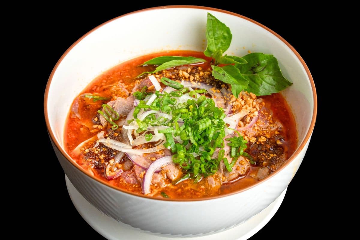 P58. Coconut Peanut Satay Beef Noodle Soup