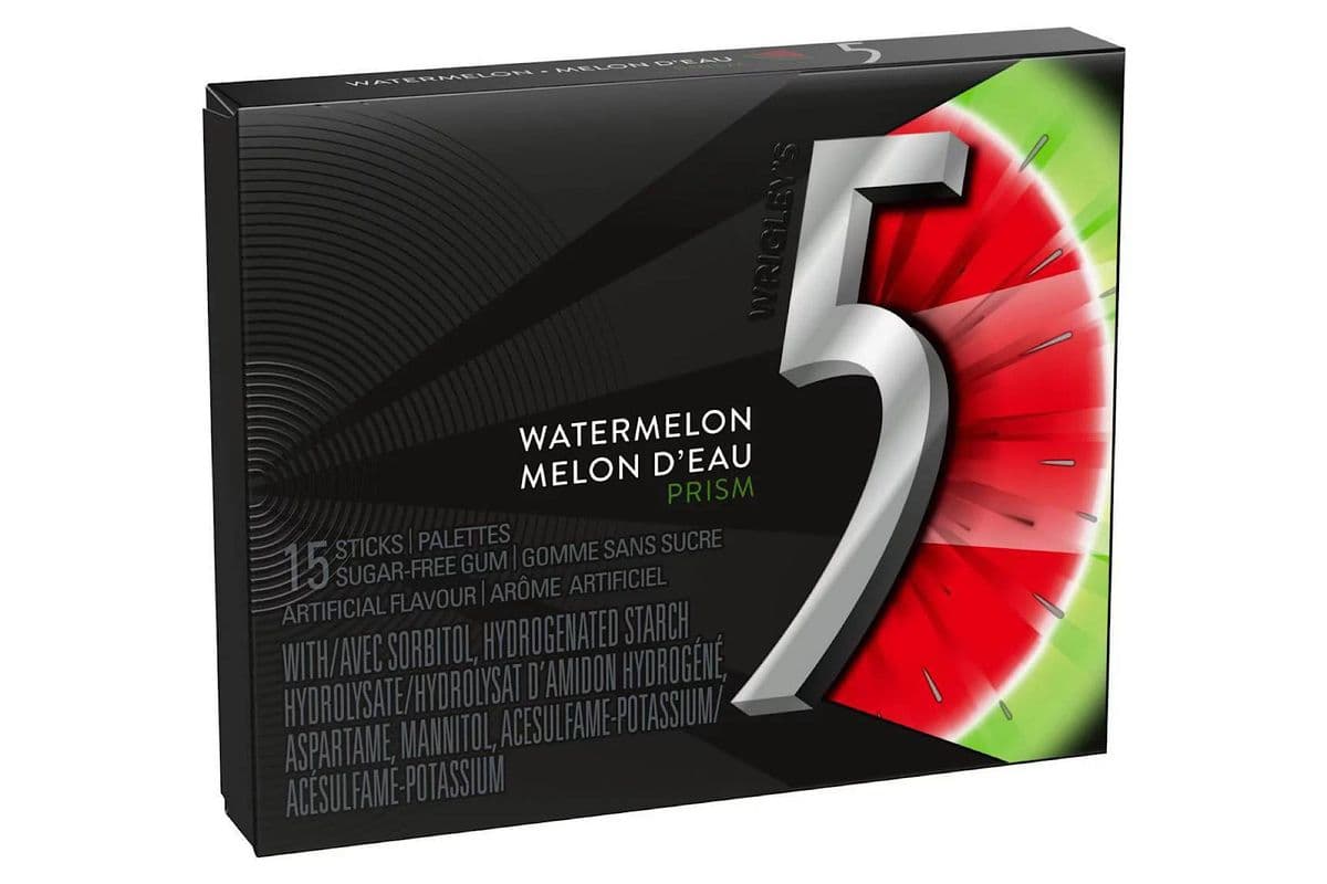5 GUM - Melon d’Eau / Watermelon (15 pcs)