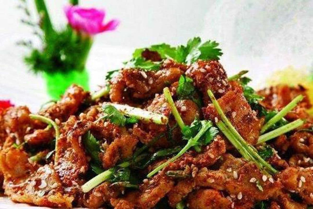 2. Cumin Stir Fried Lamb(孜然羊肉)