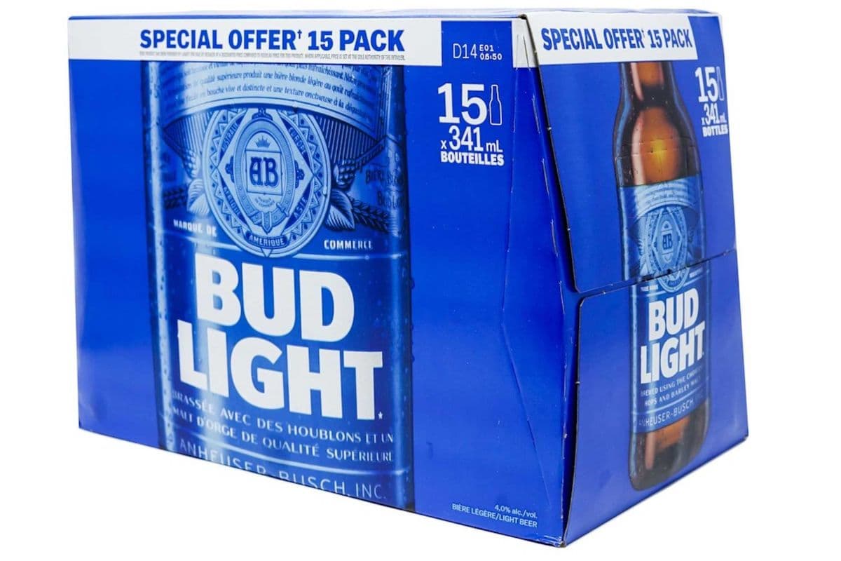 Bud Light Lager (15 Bottles) Special (15 x 341 mL)