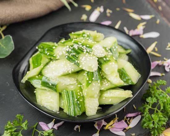 Cucumber Salad with Garlic and Soy Sauce