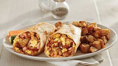 Meat Lovers Breakfast Wrap