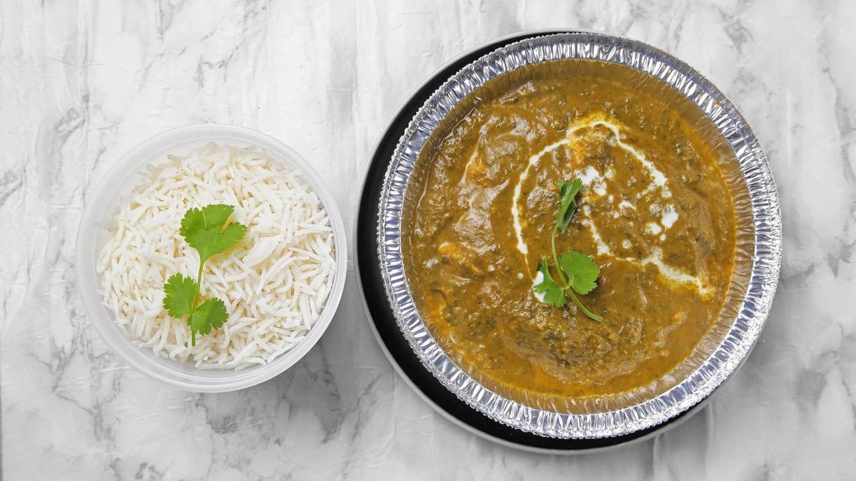 Saag Aloo Rice