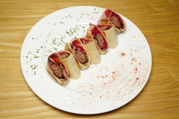 Saj Wrap (Kofta Kabob)