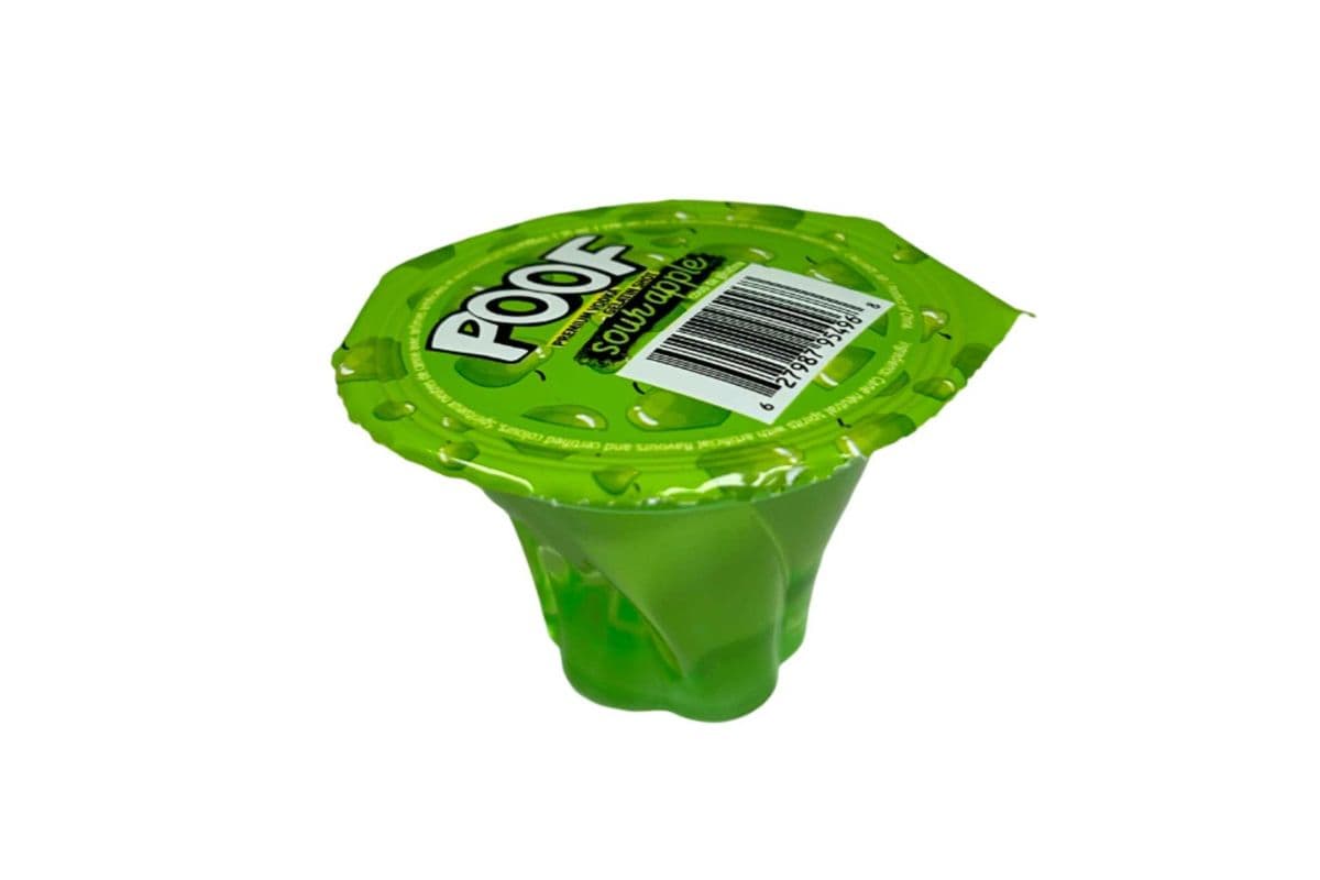 Poof Jello Shot Sour Apple (1 x 35 ml)