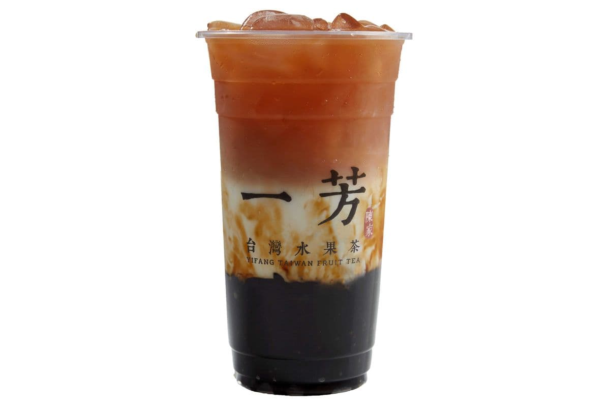 Brown Sugar Soft Pearl Black Tea Latte / 黑糖粉圓鮮奶茶