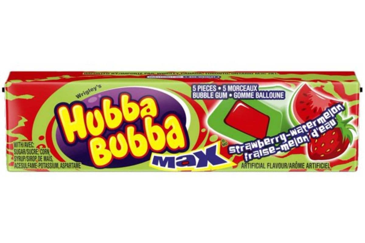 Hubba Bubba Gomme Balloune Fraise Melon d'eau