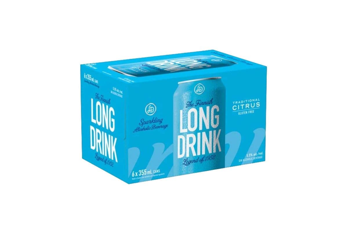 The Finnish Long Drink Traditional Citrus Gin Beverage (6 Cans) (6 x 355ml)