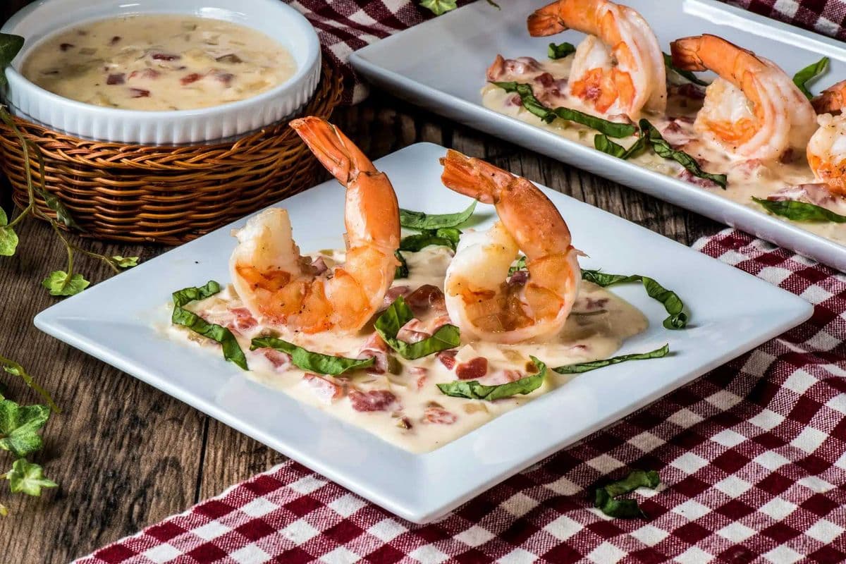 Sambuca Glazed Prawns (6pc)