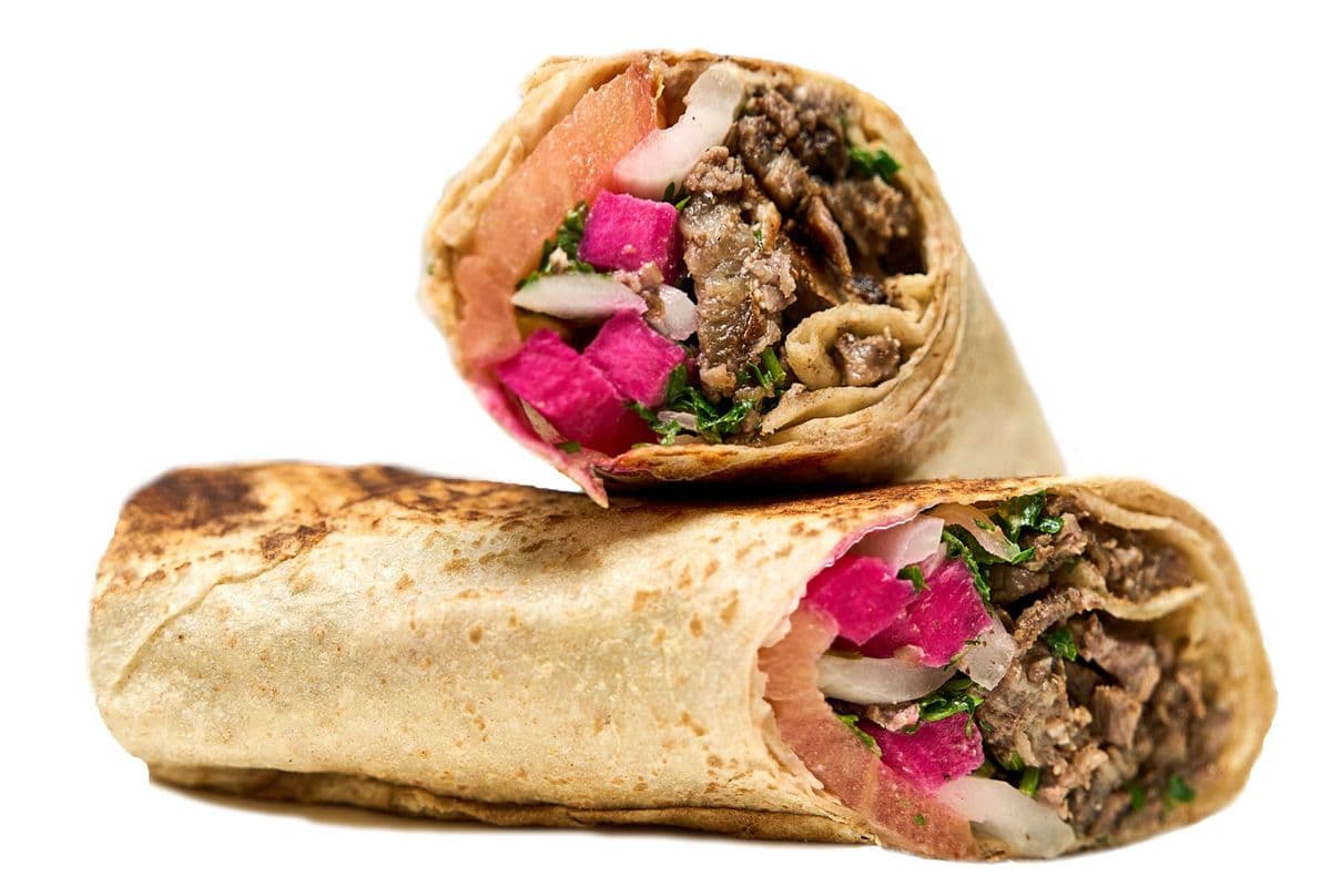 beef shawarma Saj combo 1