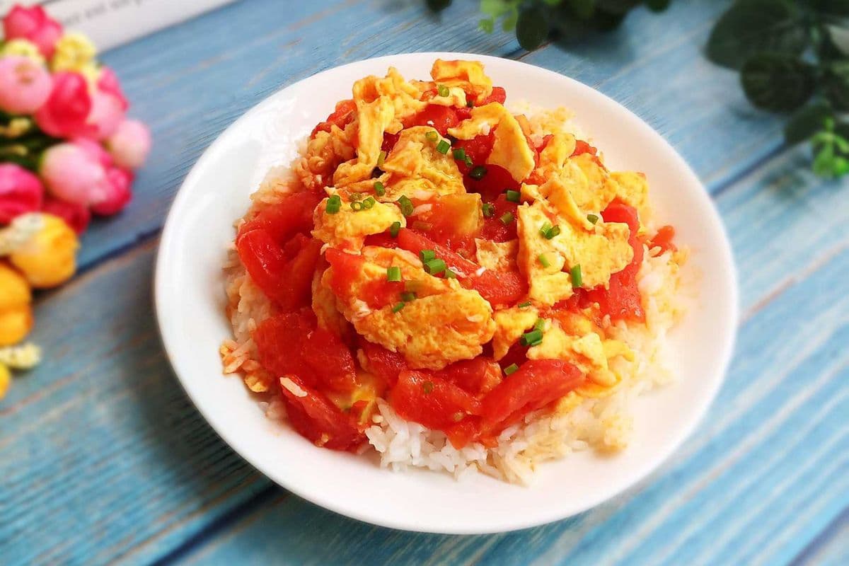 5. Stir Pried Tomato with Eggs Rice Bowl(西红柿鸡蛋盖码饭)