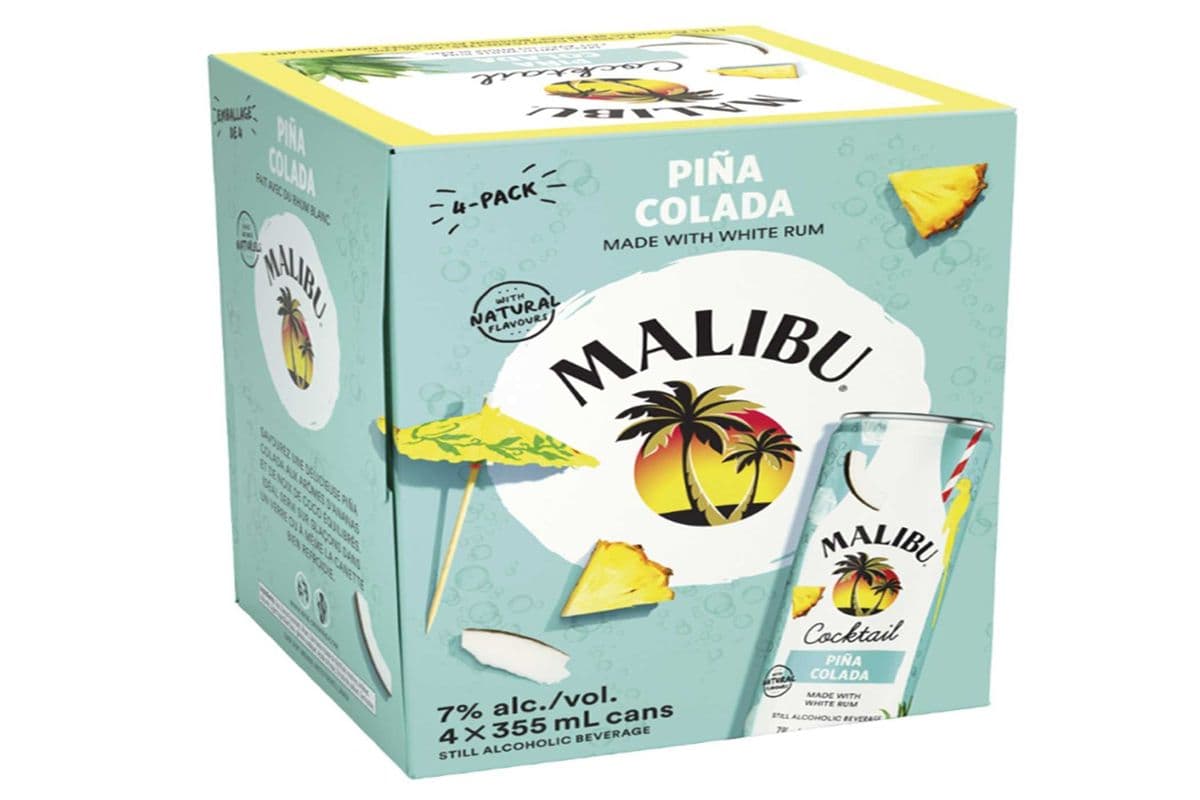 MALIBU PINA COLADA 4 CANS (4 x 355 ML)