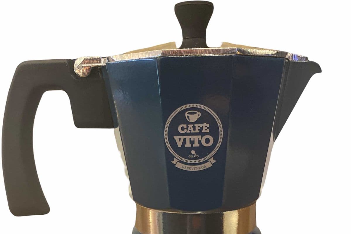 6 Tasse en Bleu Machine à expresso MILANO pour cuisinière / 6 cup in MILANO Stovetop Espresso Maker Blue
