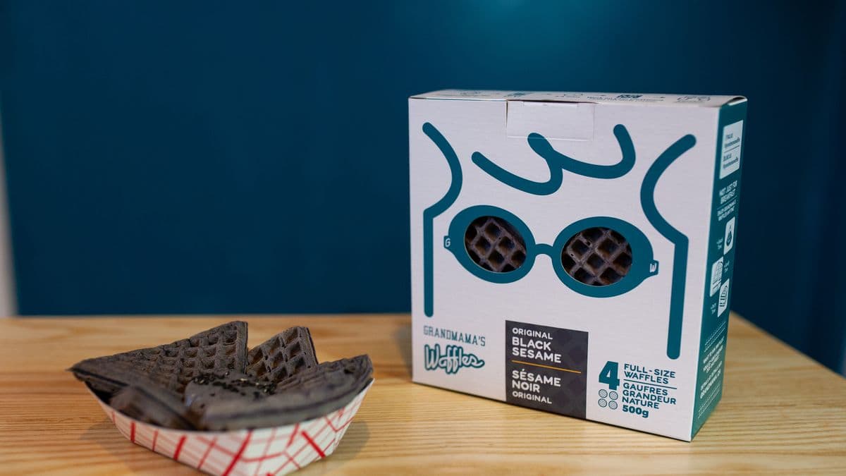 Black Sesame Waffles