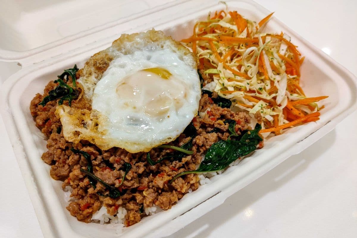 R2. Pad Krapao - Basil Pork w/ Rice