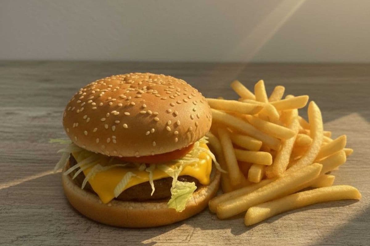 Easy-Veggie-Burger Combo