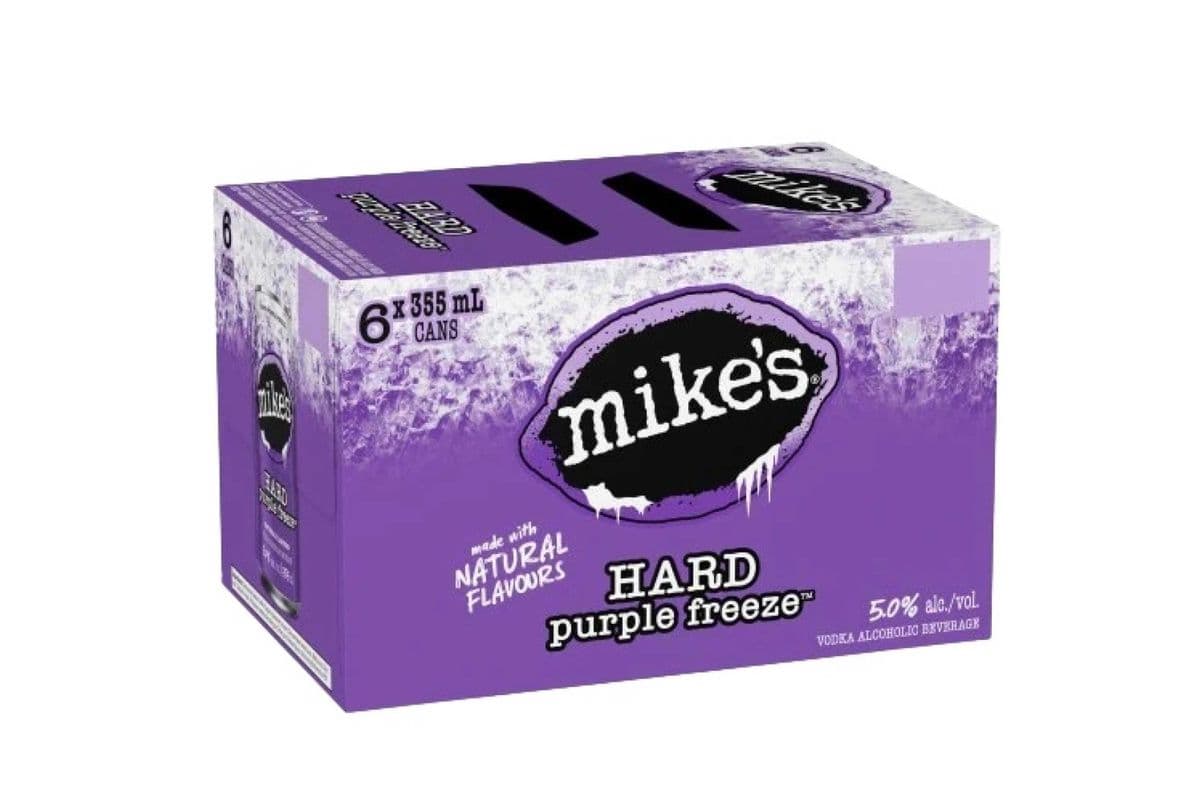 Mikes Hard Purple Freeze 6Pk Cans (1 x 355ML)