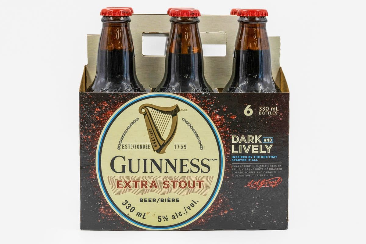 Guinness Draught Stout (6 x 330 ml Bottles)