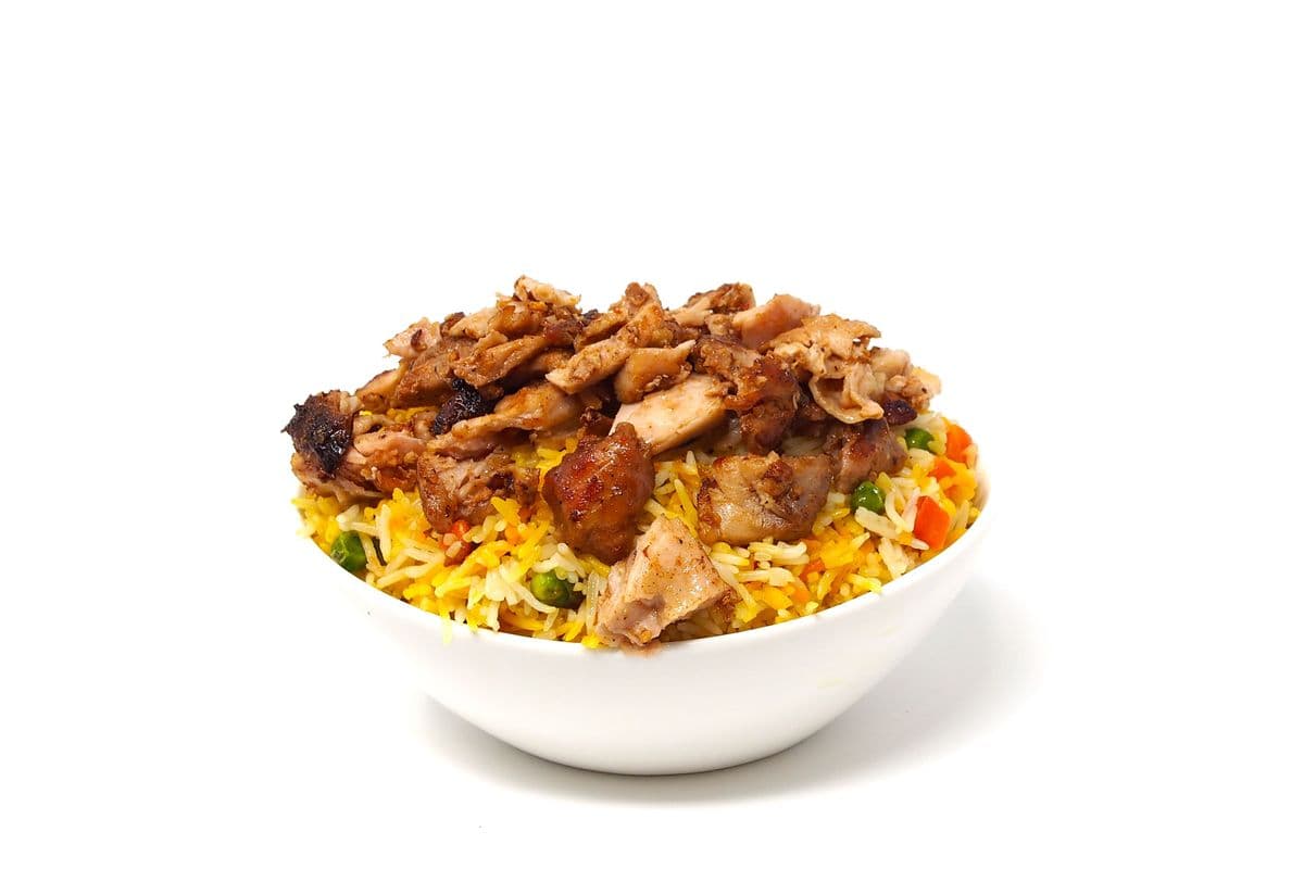 Rice and Chicken Shawarma Bowl