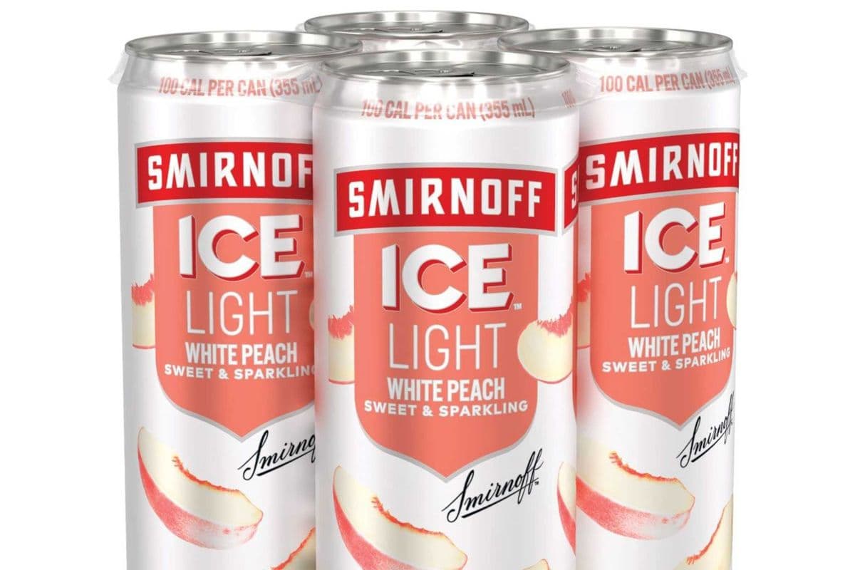 Smirnoff Ice Light White Peach (4 x 355 ml Cans)