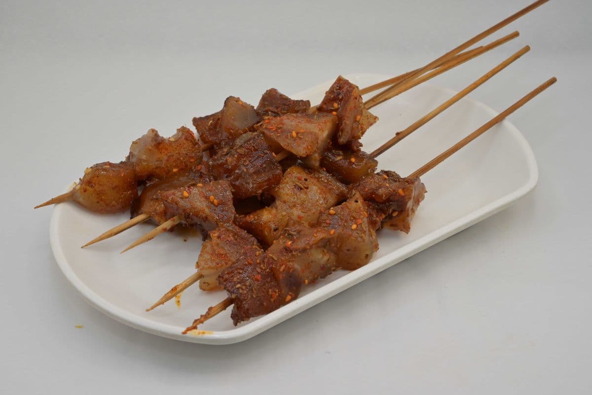 BBQ Beef Tendon (5 Skewers) 烤熟筋 (5串)