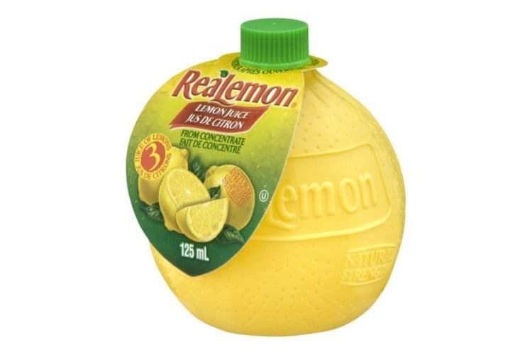 Real Lemon Plastic Lemon Juice (125 ml)